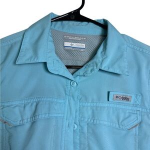 Columbia Aqua Blue Utility Shirt